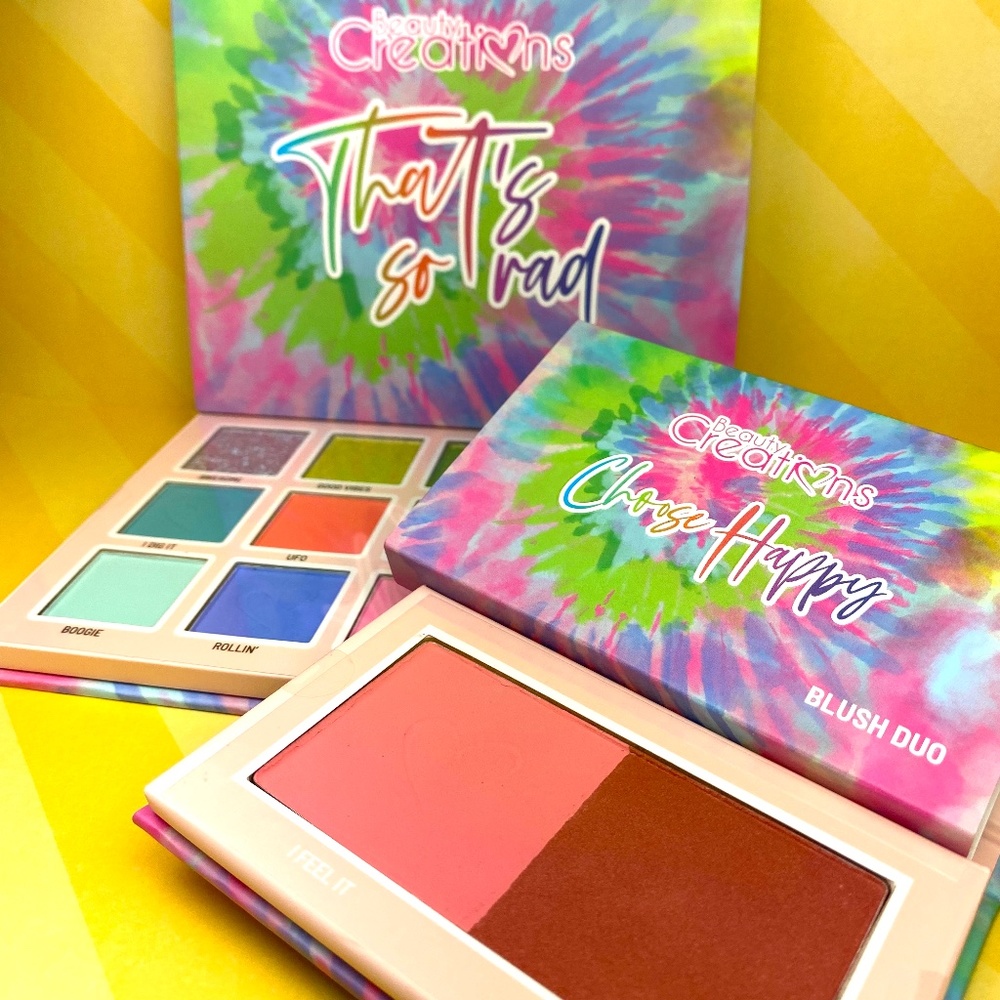 Beauty Creations Choose Happy Blush Duo and THAT'S SO RAD EYESHADOW PALETTE